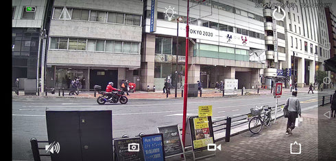 YKS-WF540SL スマートフォンライブモニタリング画面