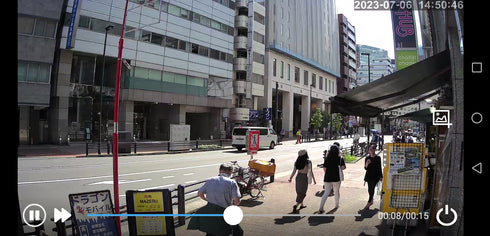 YKS-WF620SL4M 録画データ再生画面