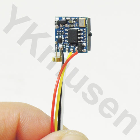 YM-205HC 41万画素基盤タイプ超小型カラーカメラ 本体背面・音声マイク