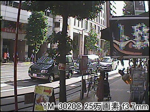 YM-3020C 13mm角超小型カラーCCDカメラ 屋外撮影画像