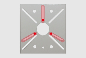 E110PP-FLEX フレキシブル 防犯カメラ用万能ポール取付金具（ステンレスバンドタイプ）3点留めでもフレキシブル