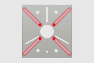 E110PP-FLEX フレキシブル 防犯カメラ用万能ポール取付金具（ステンレスバンドタイプ）4点留めでもフレキシブル