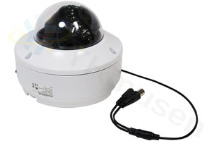 MTD-SD03FHD AHD 1080p録画対応SDカードレコーダー搭載　夜間監視対応200万画素屋内用ドーム型防犯カメラ 本体背面・接続端子