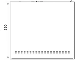 NR7032-UPH 業務用32CH 4K H.265対応 PoE NVR 本体寸法図