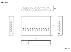 NSD3016AHD 本体寸法図