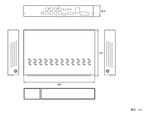 NSD5004AHD-H 本体寸法図