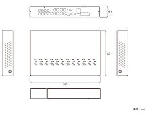 NSD5016AHD-H 本体寸法図