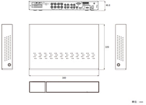 NSD7008AHD-H 本体寸法図