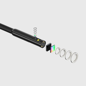 Teslong 5インチIPS液晶モニター搭載直径8mm内視鏡カメラ・デュアルファイバースコープ NTS30 デュアルカメラを搭載