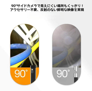 Teslong 5インチIPS液晶モニター搭載直径8mm内視鏡カメラ・デュアルファイバースコープ NTS300 サイドカメラで側面ミラ―不要で良好な側面撮影を実現