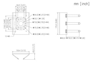 PFA150 本体寸法図