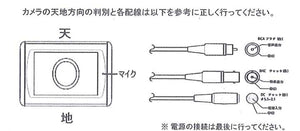 SPC-130IIB 高感度マイク内蔵IP68防水小型広角カメラ 接続