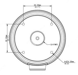 TR-JB05-B-IN ジャンクションボックス 外形寸法図