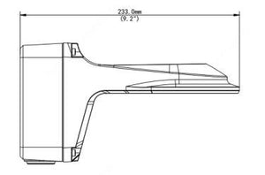 TR-JB07/WM03-F-IN　ジャンクションボックス一体型壁面取付金具 外形寸法図