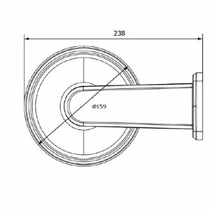 VH-A72  壁面取付マウント 本体寸法図