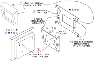 WALLCAB-155-20 取付方法