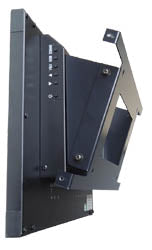 WALLCAB-156HW モニタ＋モニタ側金具＋壁側金具を組み合わせた状態