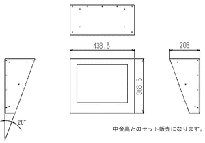 WALLCAB-173OD 本体寸法図