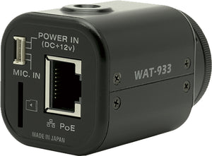 小型・高感度ネットワークモノクロカメラ WAT-933 本体背面