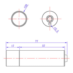 YKS-AHD1080MB 本体寸法図