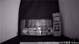 YKS-AHDDC700HV 屋内低照度白黒撮影画像