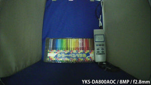 YKS-DA800AOC 4in1マルチフォーマット対応800万画素AOC対応赤外線搭載屋外設置対応ドーム型防犯カメラ 屋内低照度カラー撮影画像