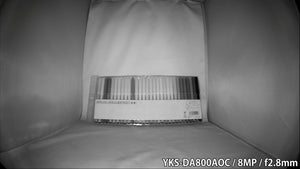 YKS-DA800AOC 4in1マルチフォーマット対応800万画素AOC対応赤外線搭載屋外設置対応ドーム型防犯カメラ 屋内低照度白黒撮影画像