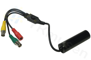 YKS-HY500B 6in1フルHD屋外設置対応バレット型小型HD-SDI監視カメラ ケーブル接続部分