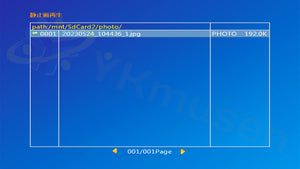 YKS-SD2CHMB 静止画再生リスト