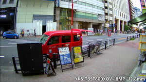 YKS-TBST800XOV 4in1マルチフォーマット対応800万画素AOC対応赤外線・手動バリフォーカルレンズ搭載屋外用防雨型防犯カメラ 屋外撮影画像広角撮影