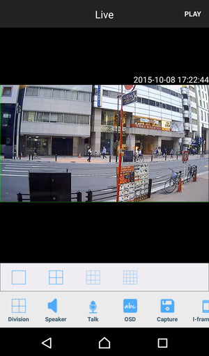 YKS-TN2004AHD-N スマートフォンライブ画面