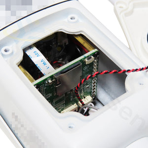 YKS-WF248BLW Wi-Fiダイレクト通信・SDカード録画対応超広角120度フルHDバレット型ネットワークカメラ microSDカードスロット